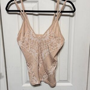 Intimately Free People Beige Lace Camisole ML